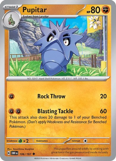 Pupitar (106/197) [SV03: Obsidian Flames]