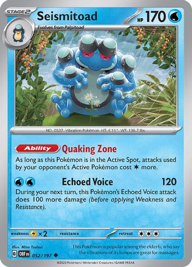 Seismitoad (052/197) [SV03: Obsidian Flames]