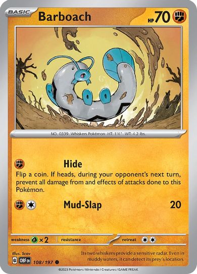 Barboach (108/197) [SV03: Obsidian Flames]