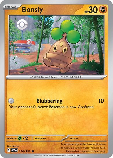 Bonsly (110/197) [SV03: Obsidian Flames]