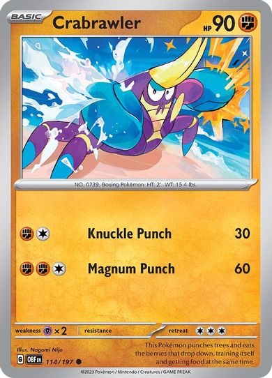Crabrawler (114/197) [SV03: Obsidian Flames]