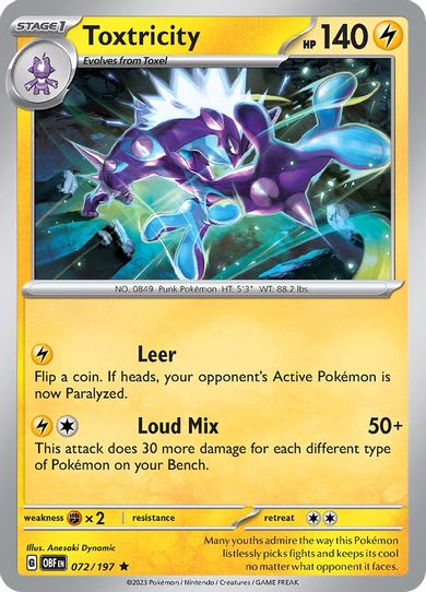 Toxtricity (072/197) [SV03: Obsidian Flames]
