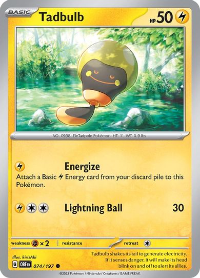 Tadbulb / (074/197) [SV03: Obsidian Flames]