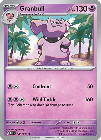 Granbull (088/197) [SV03: Obsidian Flames]