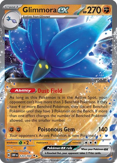 Glimmora ex (123/197) [SV03: Obsidian Flames]