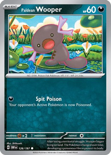 Paldean Wooper (126/197) [SV03: Obsidian Flames]