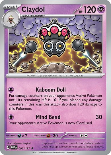 Claydol (095/197) [SV03: Obsidian Flames]