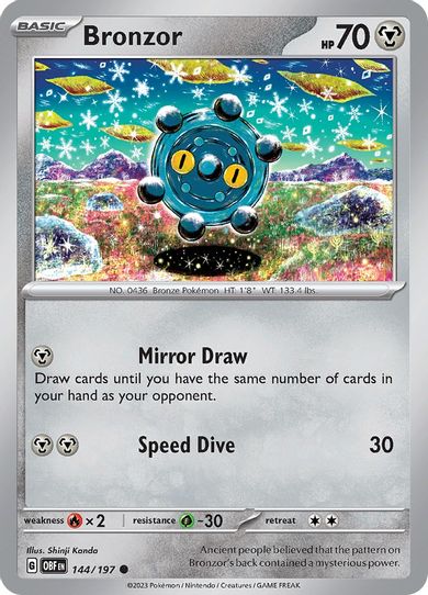 Bronzor (144/197) [SV03: Obsidian Flames]