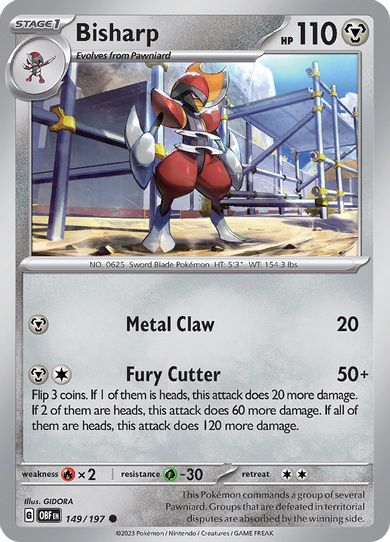 Bisharp (149/197) [SV03: Obsidian Flames]