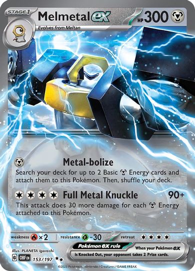 Melmetal ex (153/197) [SV03: Obsidian Flames]