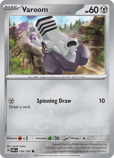 Varoom (154/197) [SV03: Obsidian Flames]