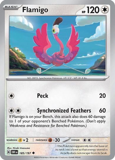 Flamigo (185/197) [SV03: Obsidian Flames]