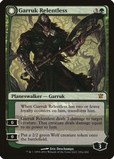 Garruk Relentless (181a) [Innistrad]