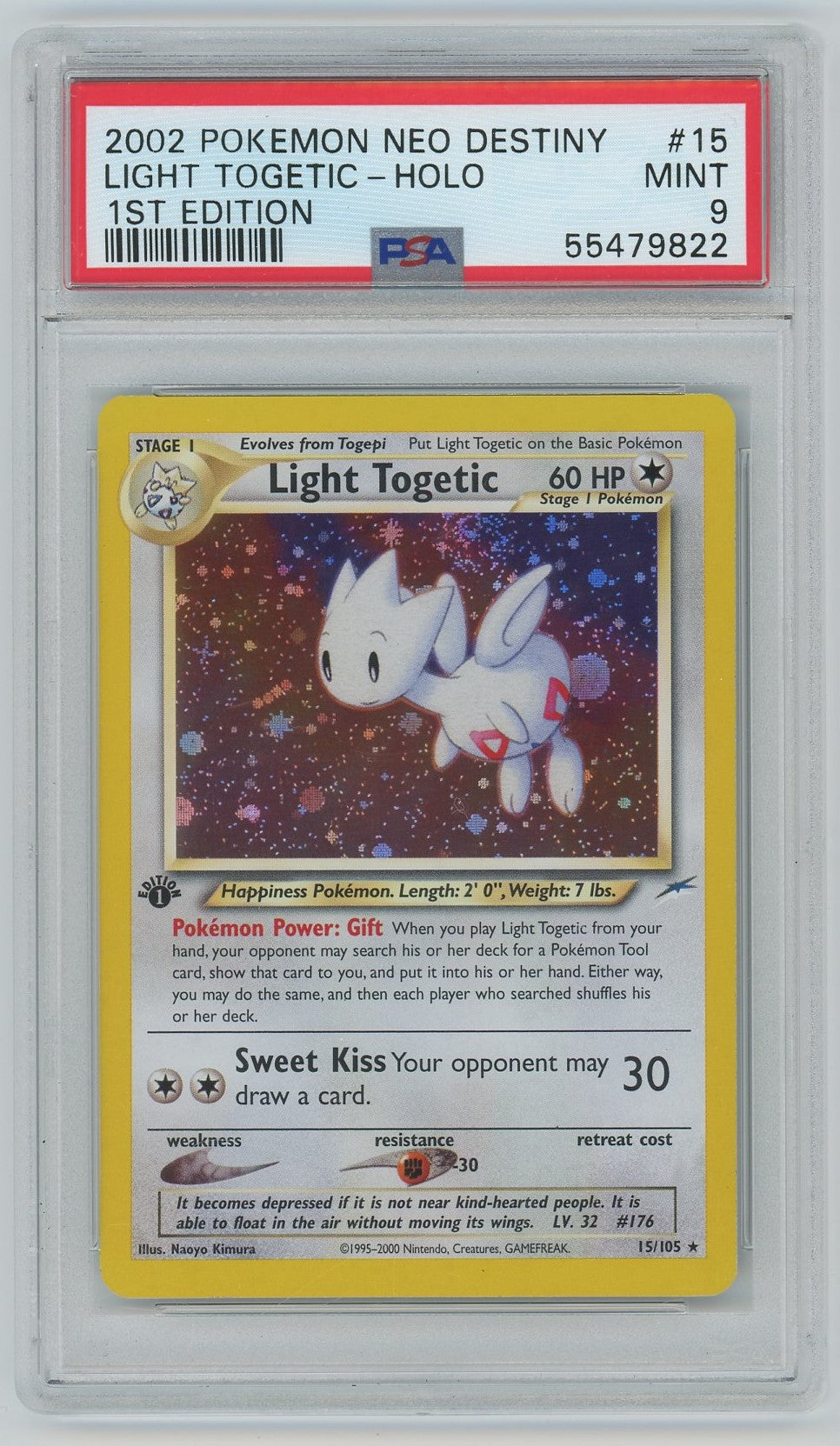 PSA (MINT 9) Light Togetic-holo #15 - Pokemon Neo Destiny (#55479822) Pokemon Plug PSA (MINT 9) Light Togetic-holo #15 - Pokemon Neo Destiny (#55479822) Pokemon Plug