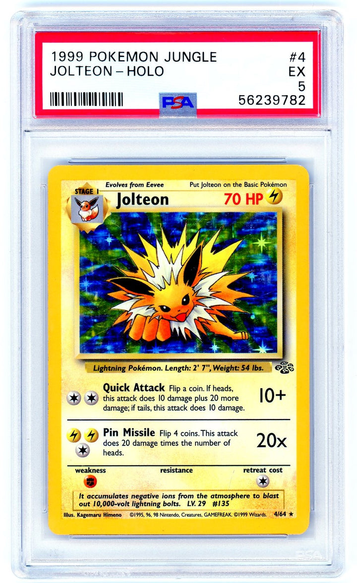 PSA (EX 5) Jolteon-Holo #4 - Pokemon Jungle (56239782)