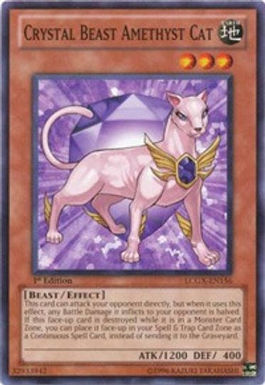Crystal Beast Amethyst Cat (LCGX-EN156) [Legendary Collection 2]