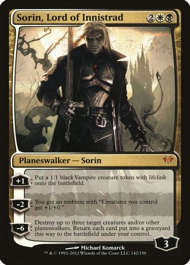 Sorin, Lord of Innistrad (142) [Dark Ascension]