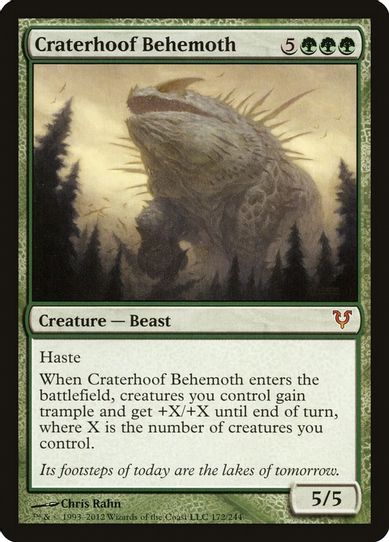 Craterhoof Behemoth (172) [Avacyn Restored]