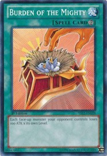 Burden of the Mighty (YS12-EN028) [Starter Deck: Xyz Symphony]