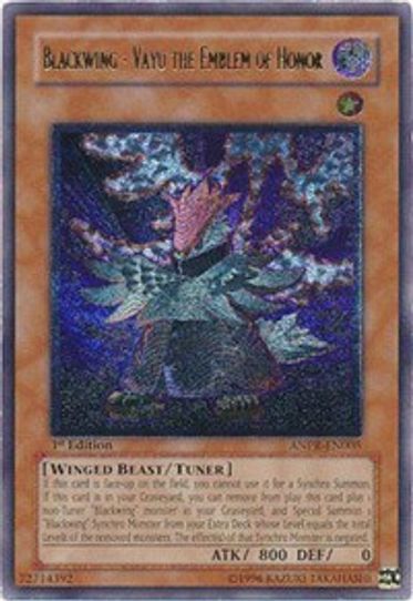 Blackwing - Vayu the Emblem of Honor (UTR) (ANPR-EN005) [Ancient Prophecy]
