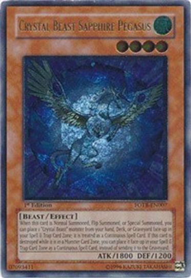 Crystal Beast Sapphire Pegasus (UTR) (FOTB-EN007) [Force of the Breaker]