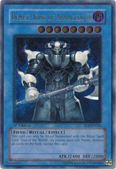 Demise, King of Armageddon (UTR) (SOI-EN035) [Shadow of Infinity]
