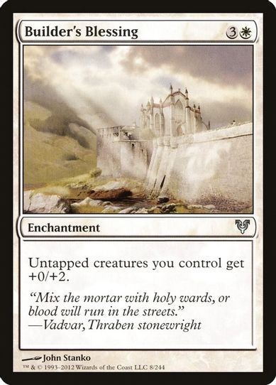 Builder's Blessing (8) [Avacyn Restored]