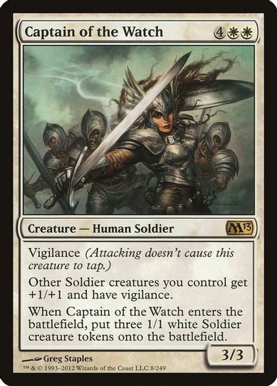 Captain of the Watch (8) [Magic 2013 (M13)]