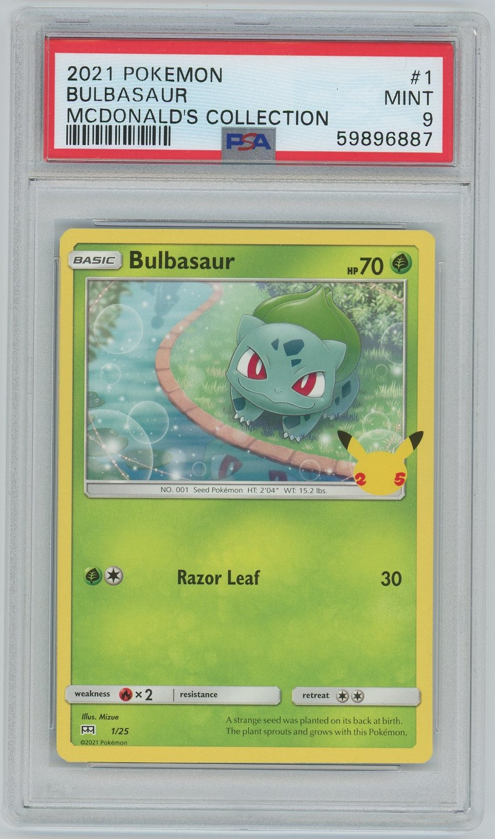 Pokemon Bulbasaur Psa outlets 9