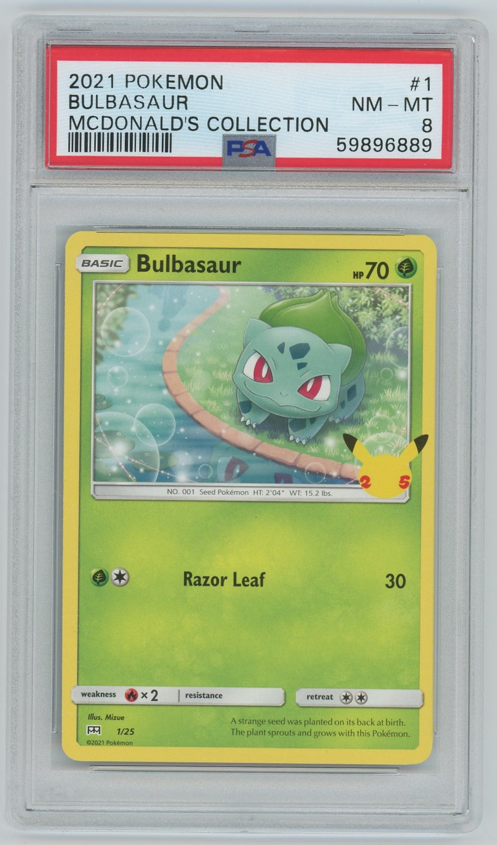 Bulbasaur Shining Legends Pokemon Card