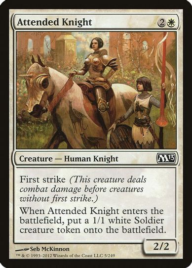 Attended Knight (5) [Magic 2013 (M13)]