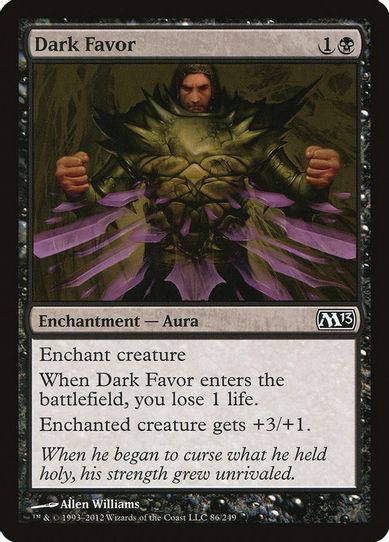 Dark Favor (86) [Magic 2013 (M13)]