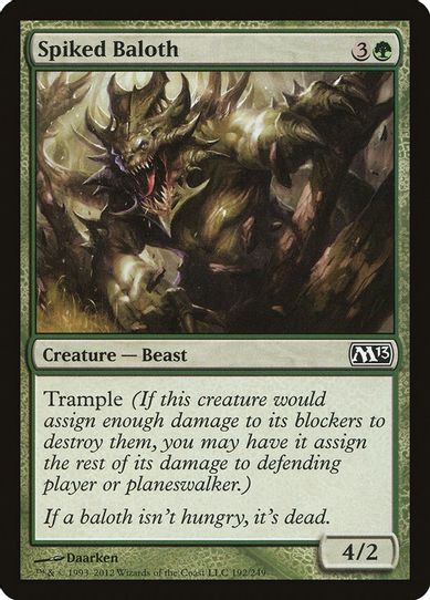 Spiked Baloth (192) [Magic 2013 (M13)]