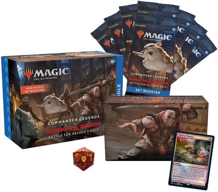 Magic the Gathering: Commander Legends: Battle for Baldur's Gate - Bundle (8 Set Boosters + Accessories)