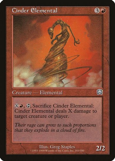 Cinder Elemental (183) [Mercadian Masques]