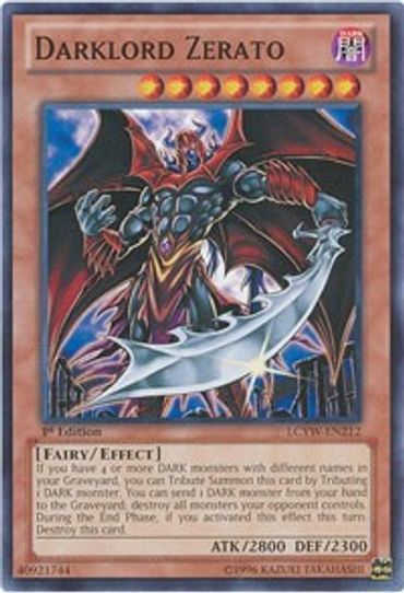 Darklord Zerato (LCYW-EN212) [Legendary Collection 3: Yugi's World]