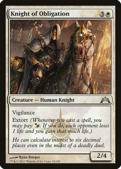 Knight of Obligation (18) [Gatecrash]
