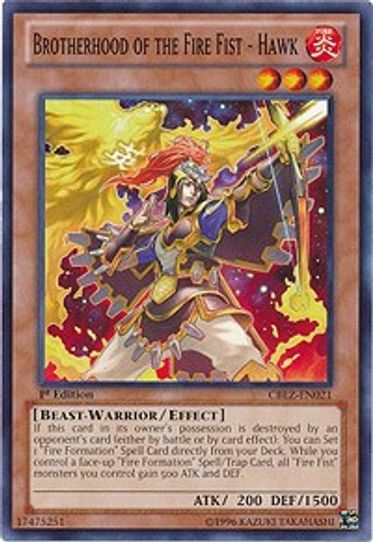Brotherhood of the Fire Fist - Hawk (CBLZ-EN021) [Cosmo Blazer]