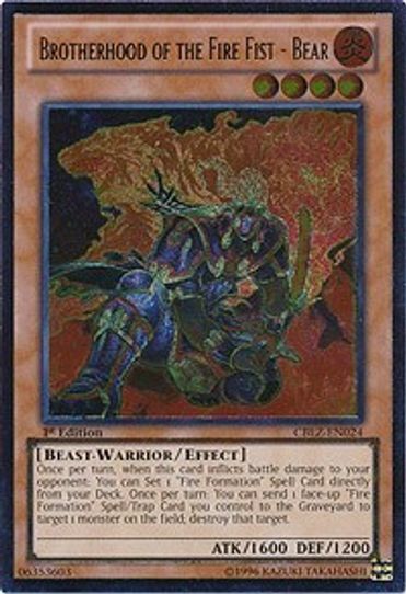 Brotherhood of the Fire Fist - Bear (UTR) (CBLZ-EN024) [Cosmo Blazer]