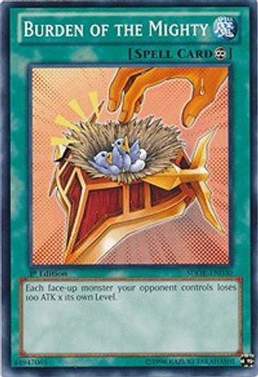 Burden of the Mighty (SDOK-EN030) [Structure Deck: Onslaught of the Fire Kings]