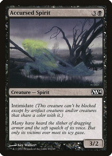 Accursed Spirit (83) [Magic 2014 (M14)]