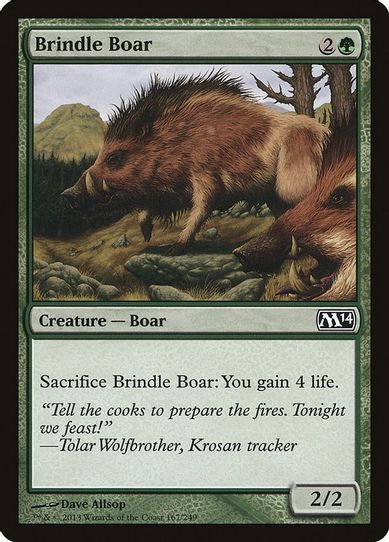 Brindle Boar (167) [Magic 2014 (M14)]