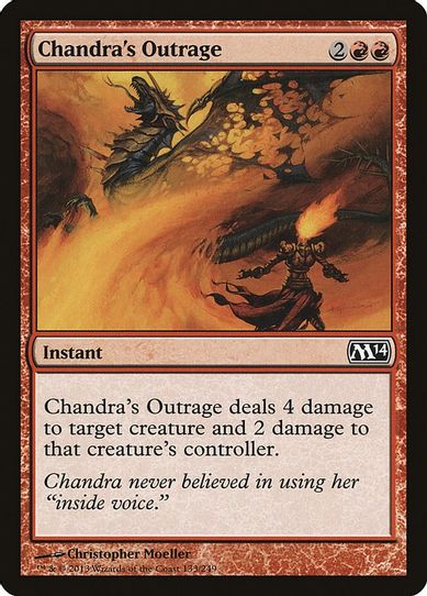 Chandra's Outrage (133) [Magic 2014 (M14)]