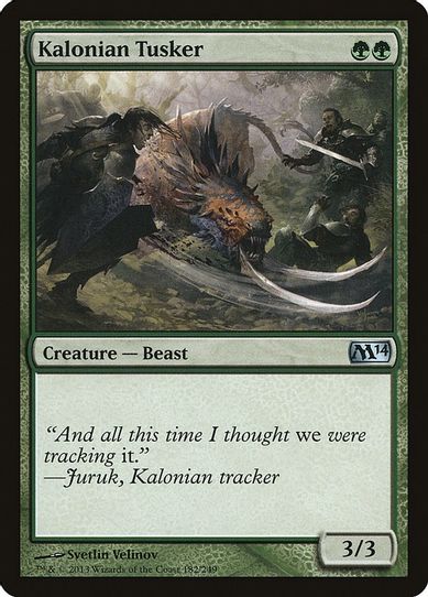 Kalonian Tusker (182) [Magic 2014 (M14)]