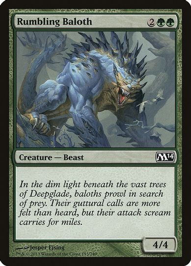 Rumbling Baloth (193) [Magic 2014 (M14)]