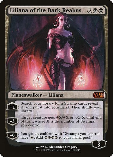 Liliana of the Dark Realms (102) [Magic 2014 (M14)]