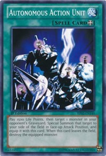 Autonomous Action Unit (BP02-EN140) [Battle Pack 2: War of the Giants]