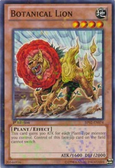 Botanical Lion (Mosaic Rare) (BP02-EN074) [Battle Pack 2: War of the Giants]