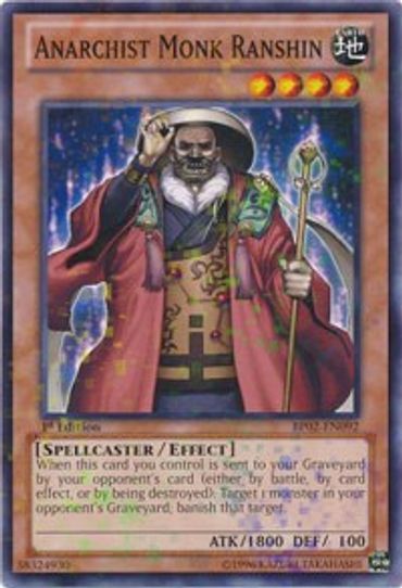 Anarchist Monk Ranshin (Mosaic Rare) (BP02-EN092) [Battle Pack 2: War of the Giants]
