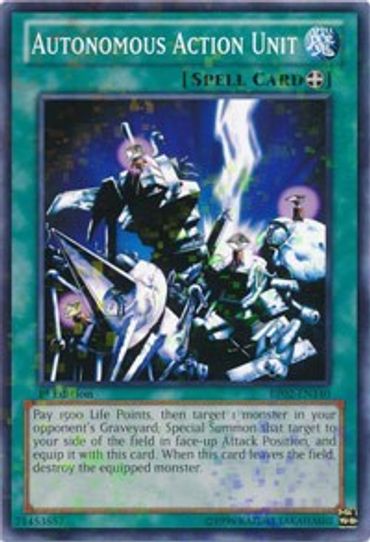 Autonomous Action Unit (Mosaic Rare) (BP02-EN140) [Battle Pack 2: War of the Giants]